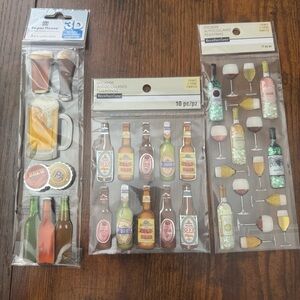 Beer/Wine Scrapbook Stickers
